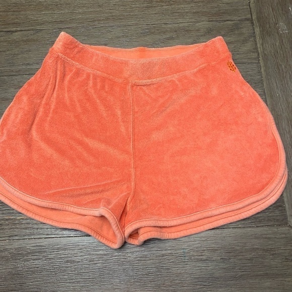 Shorts Free People New Fp Movement Orange Catching Rays Terry Shorts M - Picture 1 of 8